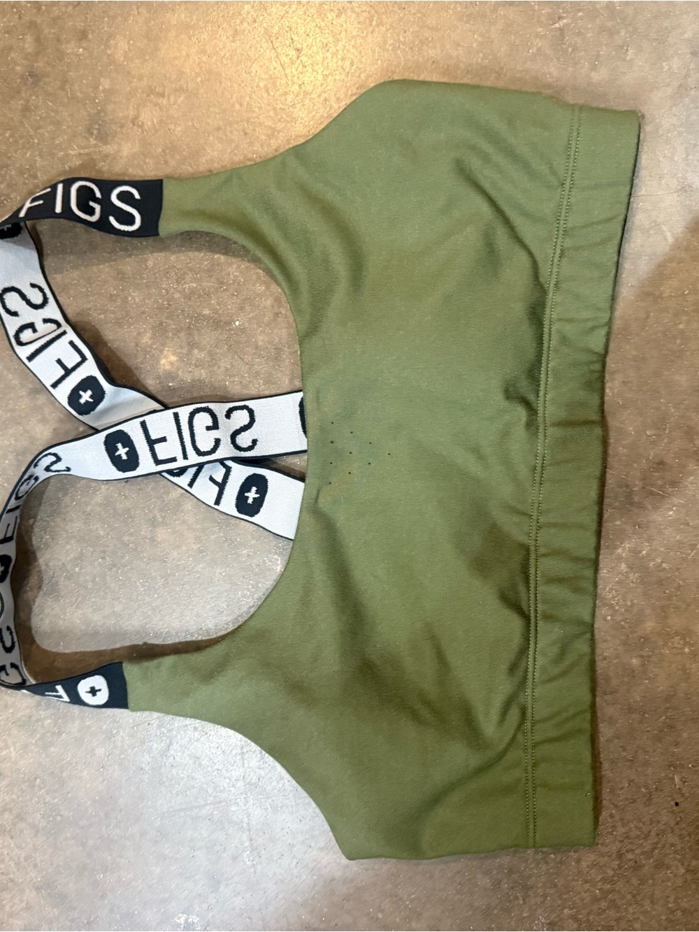 FIGS Women’sOlive Green Athletic Sports Bra XL